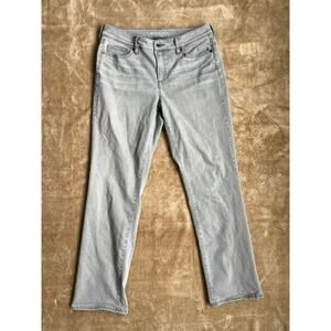 Lands End High Rise Gray Denim Jeans Women’s Size 12